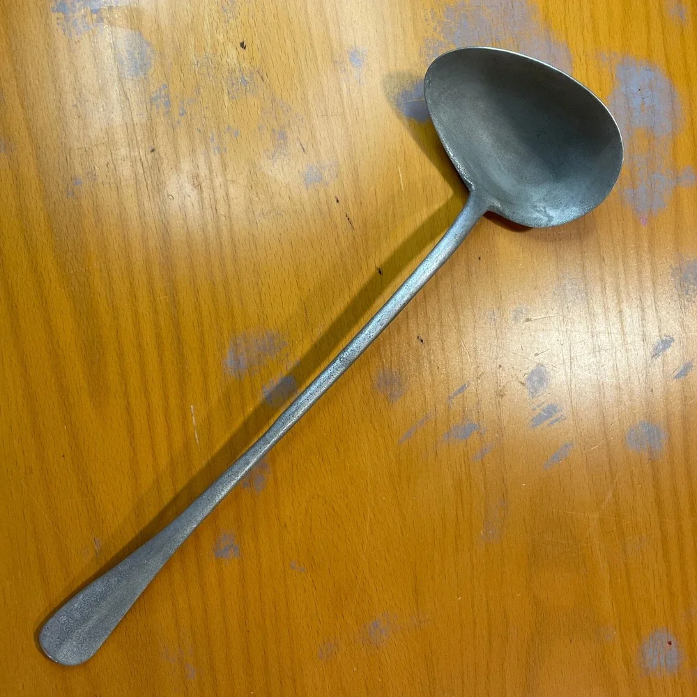 Vintage Pewtarex York Pa USA Cast Metal 13 in Ladle Spoon Dipper Serving Utensil